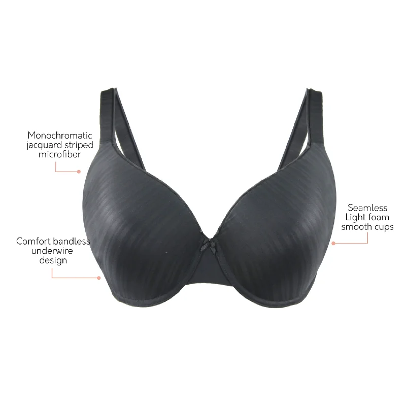 Aline T-shirt Bra - Black - P5251