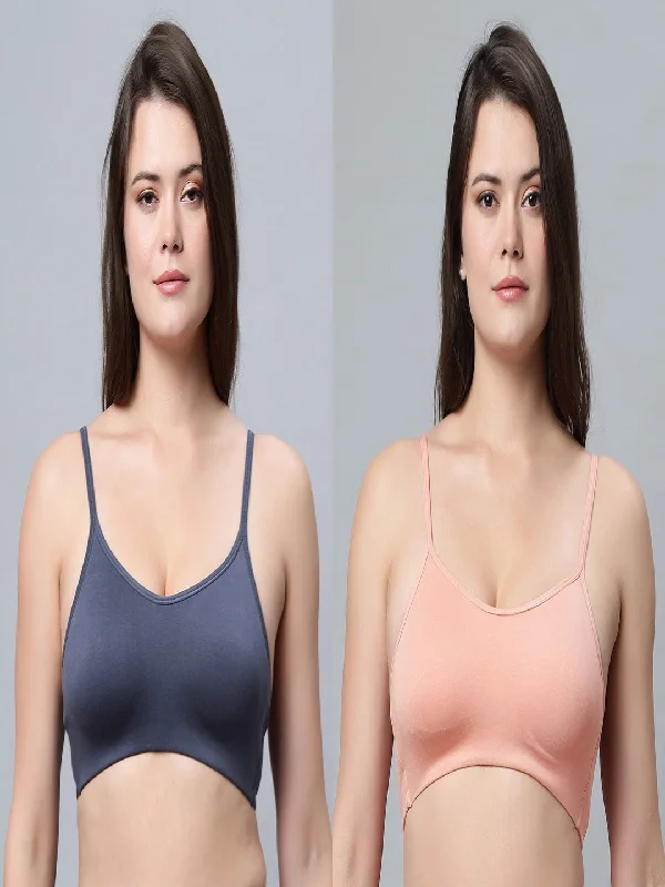 Full Coverage Non-Padded Sports bra (Pack of 2)