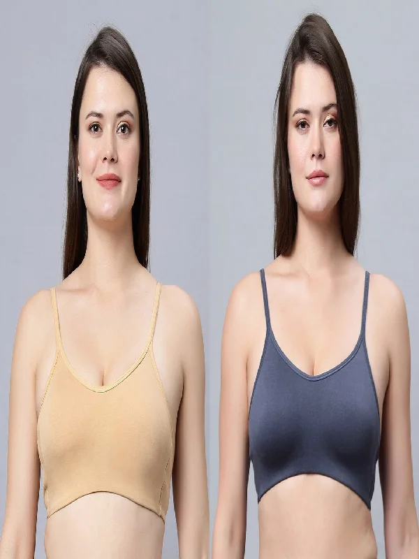 ALPLSP-05 Non-Padded Full Coverage Sports bra (Pack of 2)