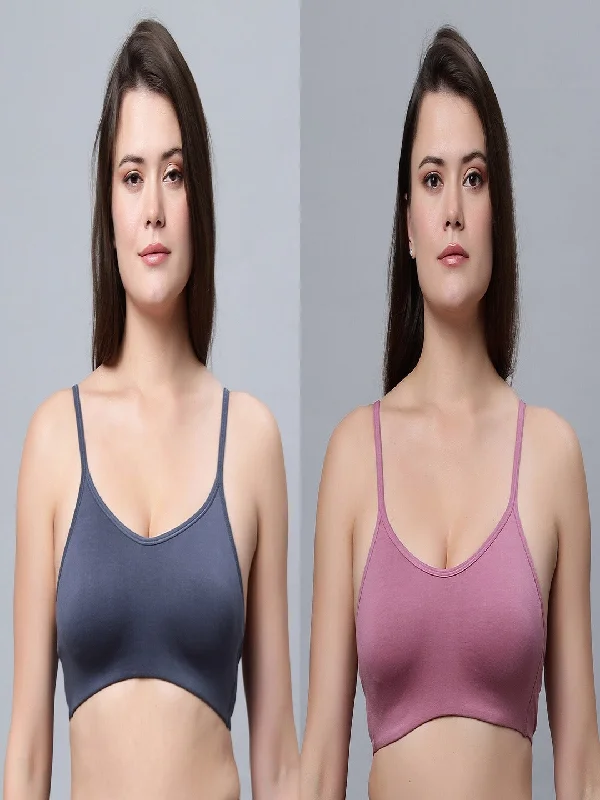 ALPLSP-05 Non-Padded Full Coverage Sports bra (Pack of 2)