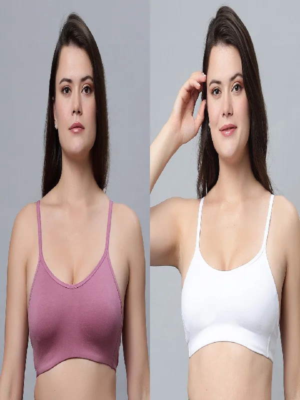 ALPLSP-05 Non-Padded Full Coverage Sports bra (Pack of 2)