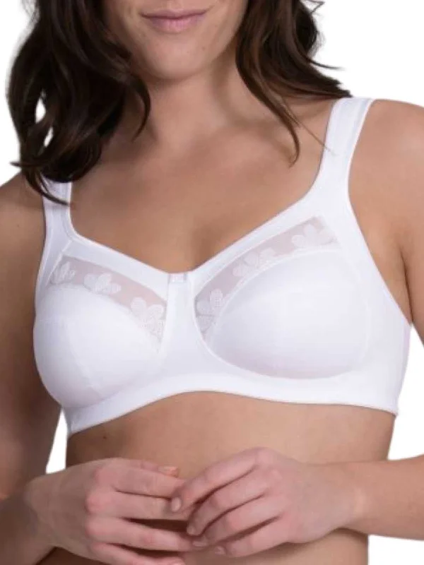 Sophia Comfort Bra - White