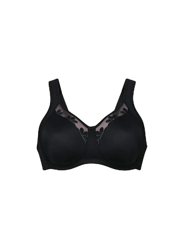 Sophia Moulded Comfort Bra - Black