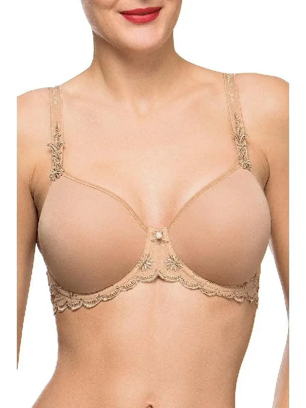 Antinea Exactement Chic 3D Spacer Bra in Skin Rose color