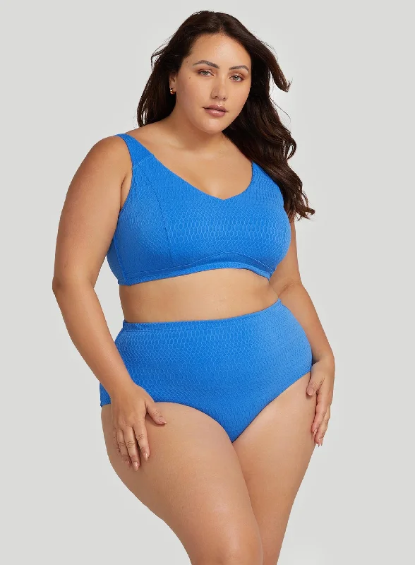 Artesands: Nefertiti Renoir High Waisted Swim Pant Blue