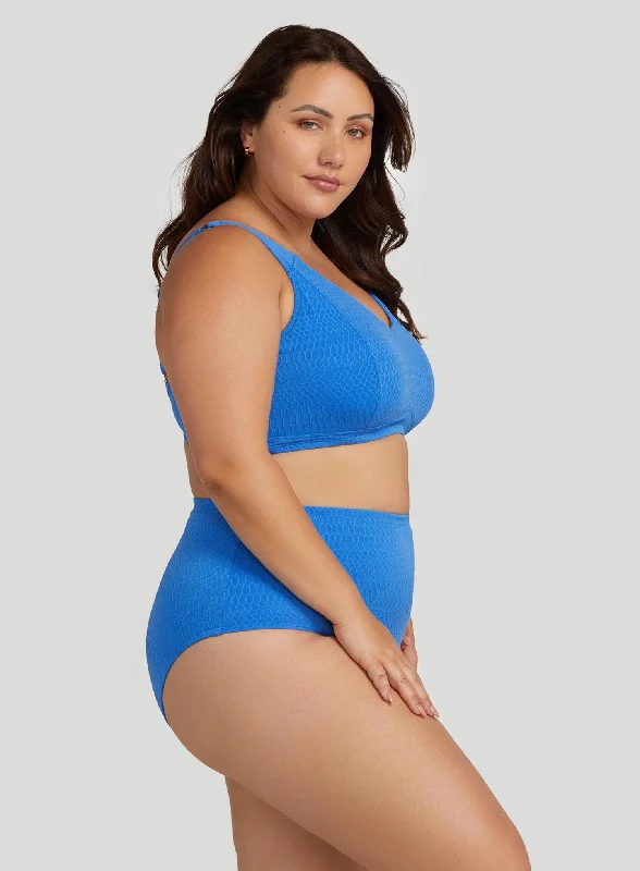 Artesands: Nefertiti Renoir High Waisted Swim Pant Blue