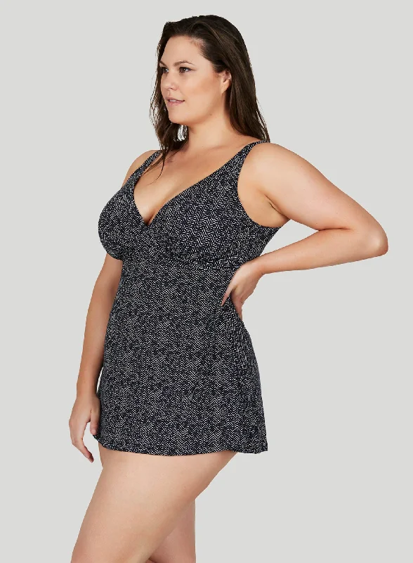 Artesands: Zig Zag Delacroix Swimdress Black