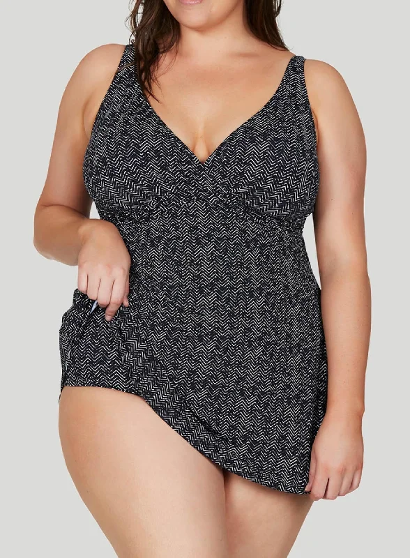 Artesands: Zig Zag Delacroix Swimdress Black