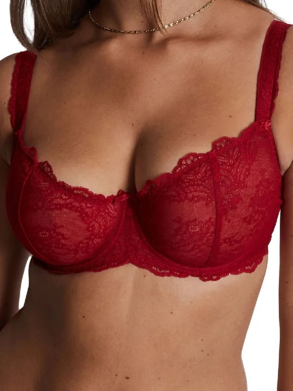 Danse Des Sens Comfort Half-Cup Bra - Irresistible Red