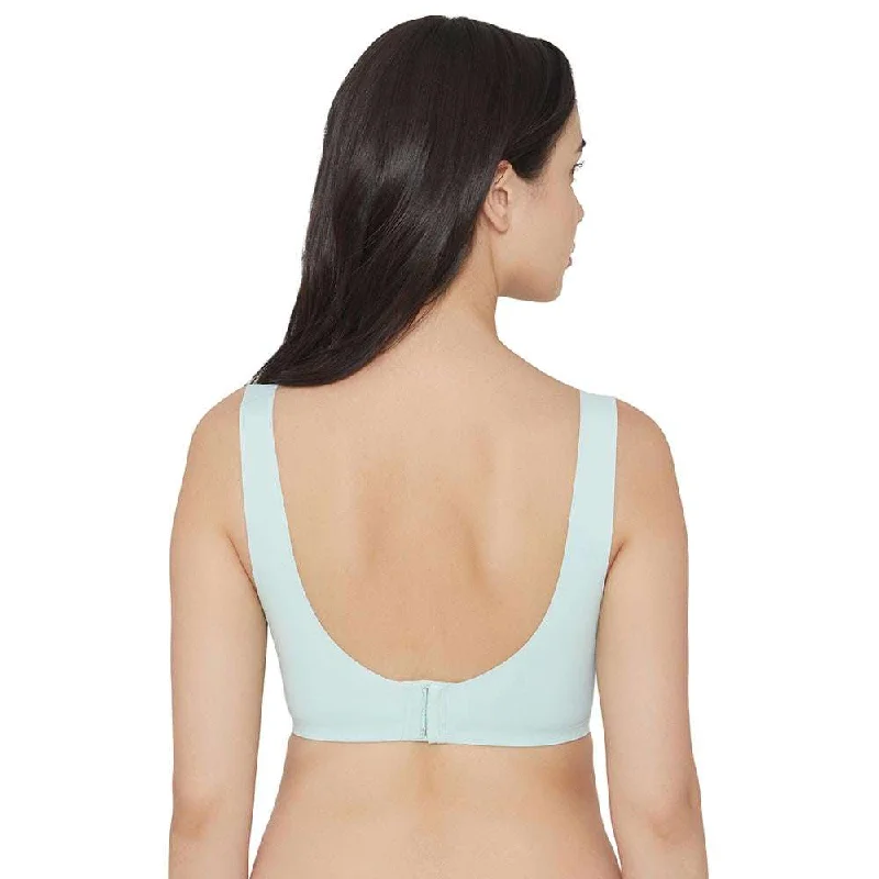 Aura Padded Non-wired 3/4th Cup Everyday Wear Full coverage Bralette - Mint Green