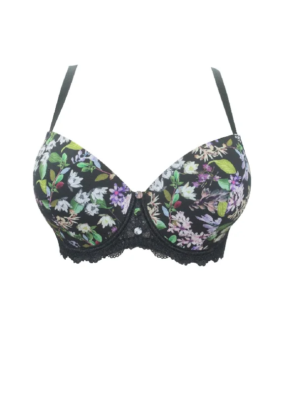 Ava Padded Bra P5371 Black Floral