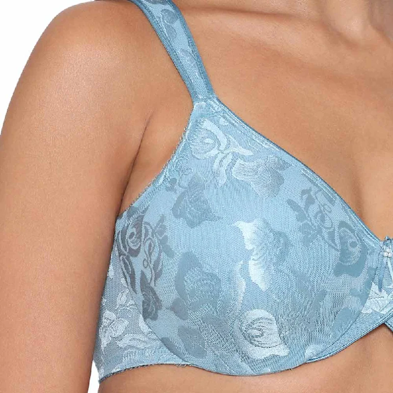 Awareness Non Padded Wired Full Coverage Full Support Plus Size Bra - Sky Blue