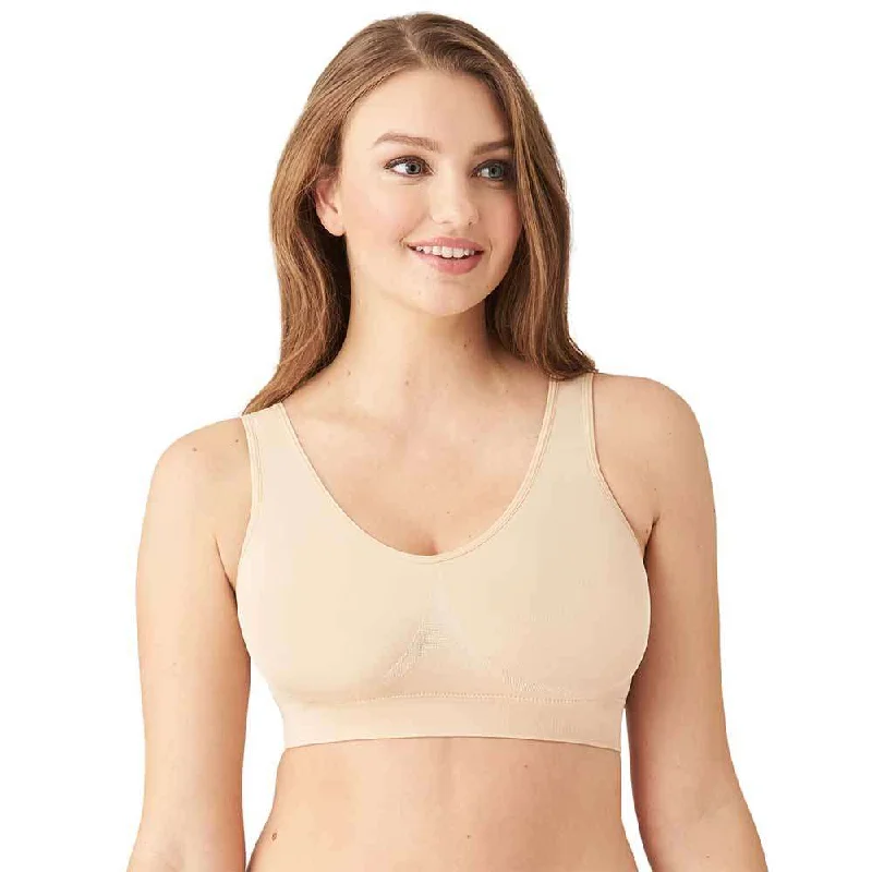 B-Smooth Padded Non-wired Full Cup Everyday Wear Full coverage Bralette - Beige