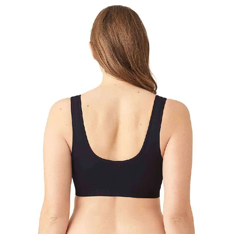 B-Smooth Padded Non-wired Full Cup Everyday Wear Full coverage Bralette - Black