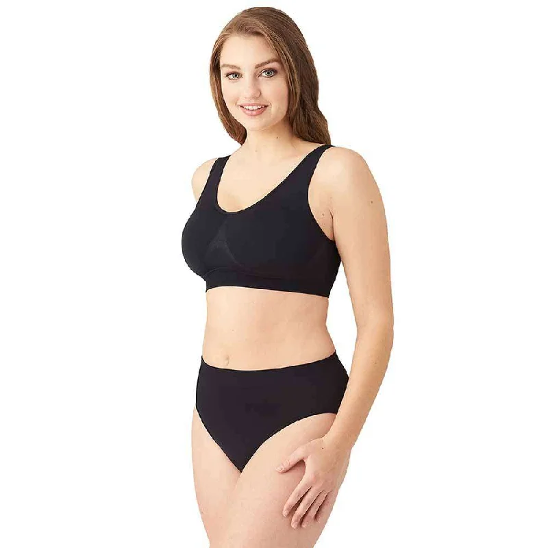 B-Smooth Padded Non-wired Full Cup Everyday Wear Full coverage Bralette - Black