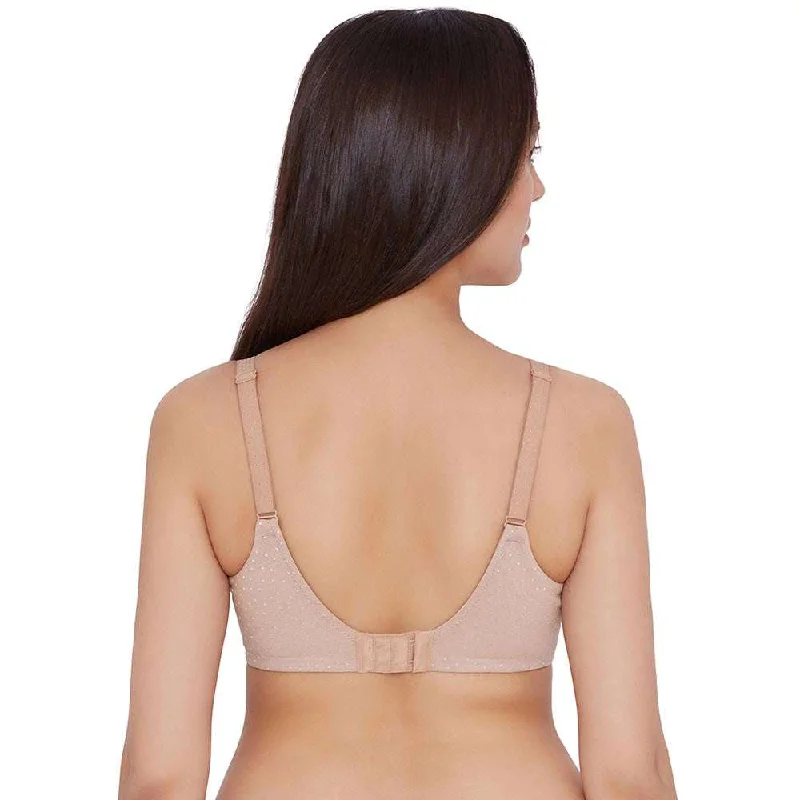 Back Appeal Contour Padded  Wired Full Cup Everyday Wear Plus Size Full Support Bra - Brown