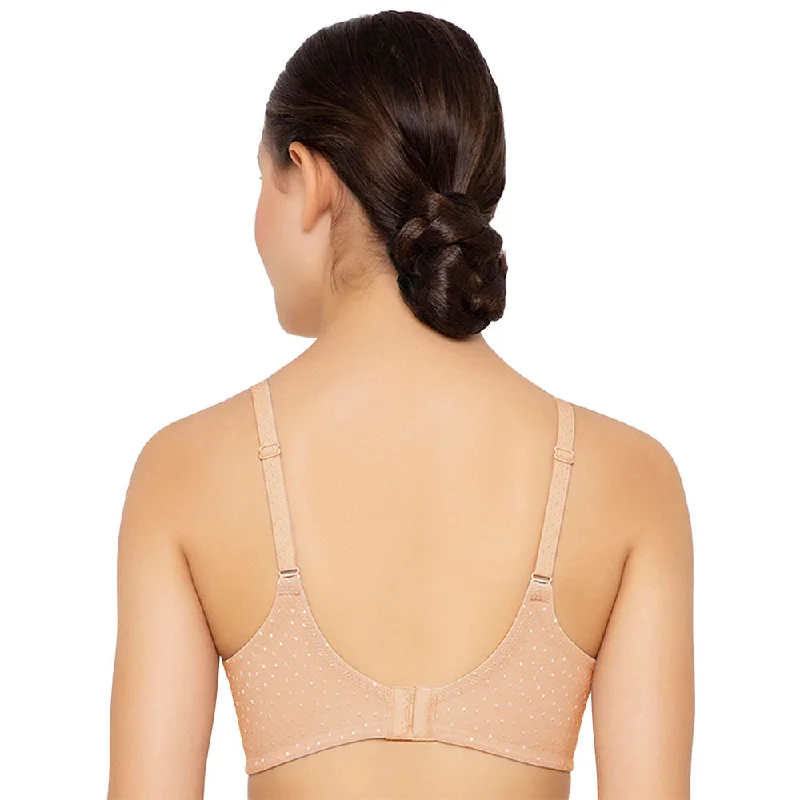 Back Appeal Non Padded Non-Wired Full Cup Everyday Wear Plus Size Seamless Full Support Bra - Pink