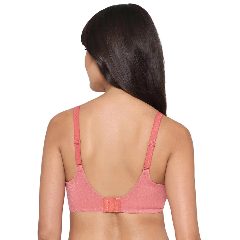 Back Appeal Non Padded Non-Wired Full Cup Everyday Wear Plus Size Seamless Full Support Bra - Red