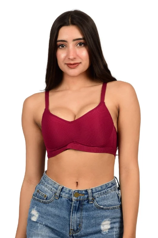 Bare Dezire Seamless Padded Wirefree T Shirt Bra for Women