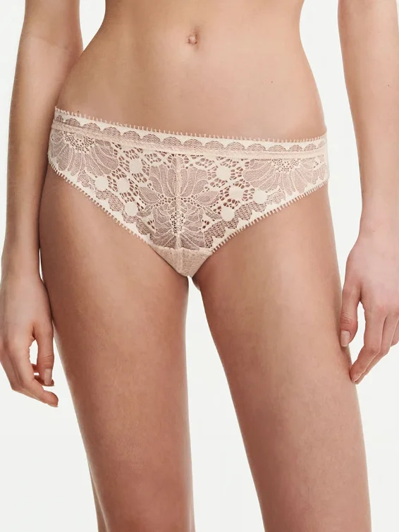 Beige Day to Night Lace Tanga