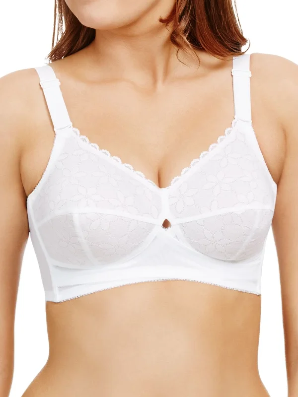 Classic Non Wired Total Support Bra - White