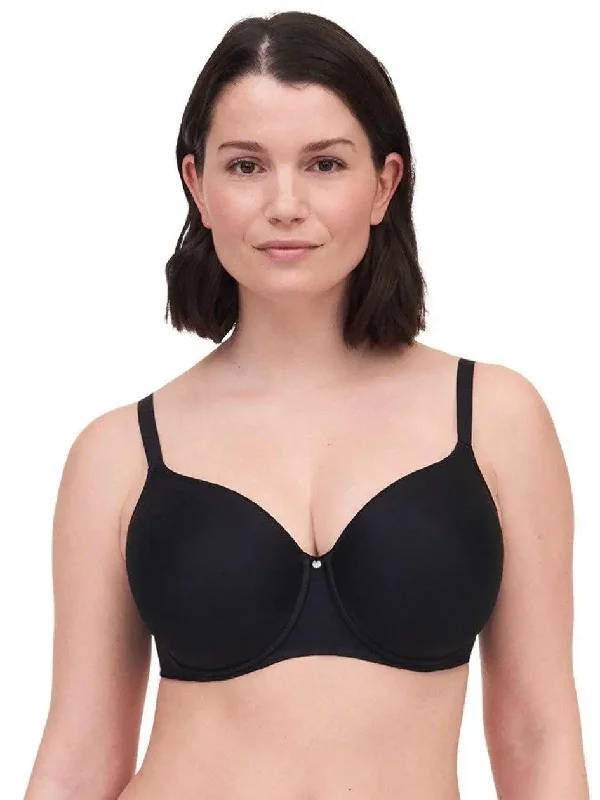 Black Comfort Chic Full Coverage Custom Bra