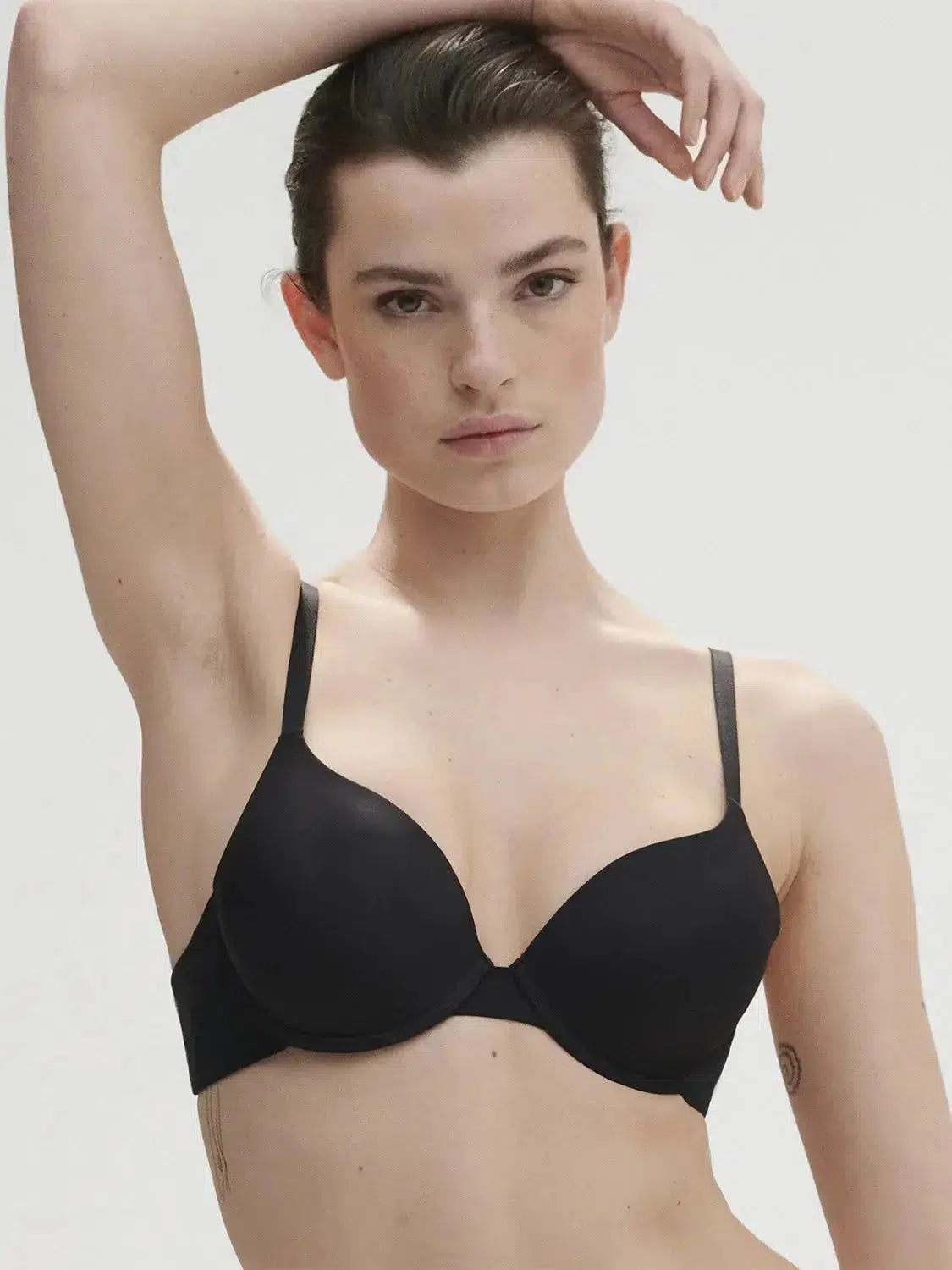 Black Essential Padded Plunge Bra