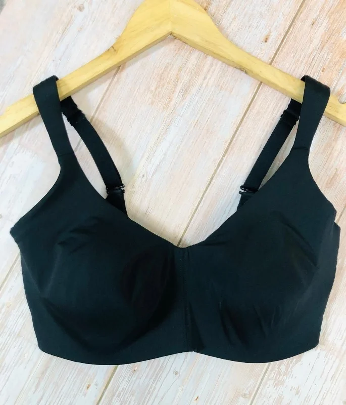 Black Wired Minimiser Bra