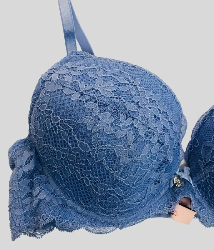 Blue Mollie Padded Plunge Bra