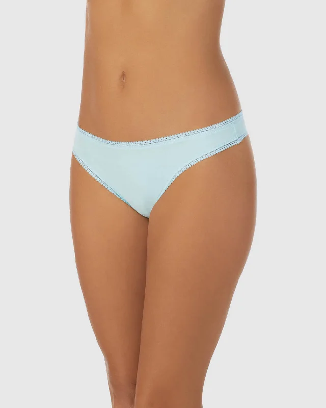 Cabana Cotton Hip G Thong Underwear - Spun Sugar