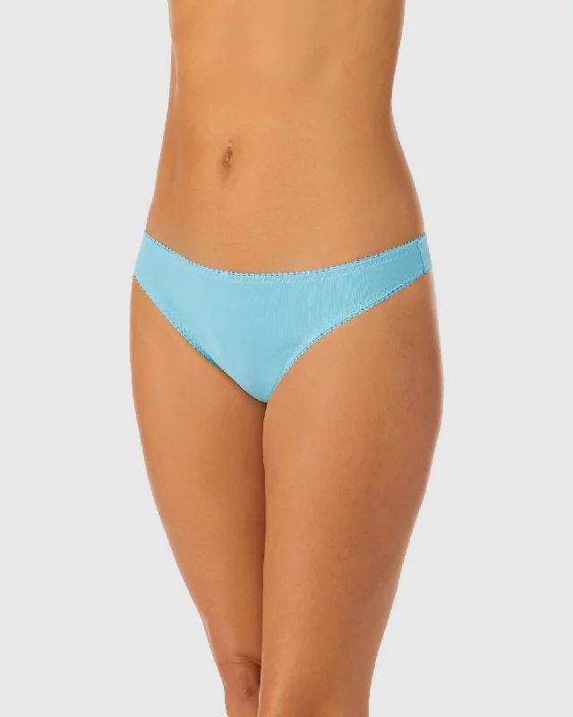 Cabana Cotton Hip G Thong Underwear - Turquoise Sea