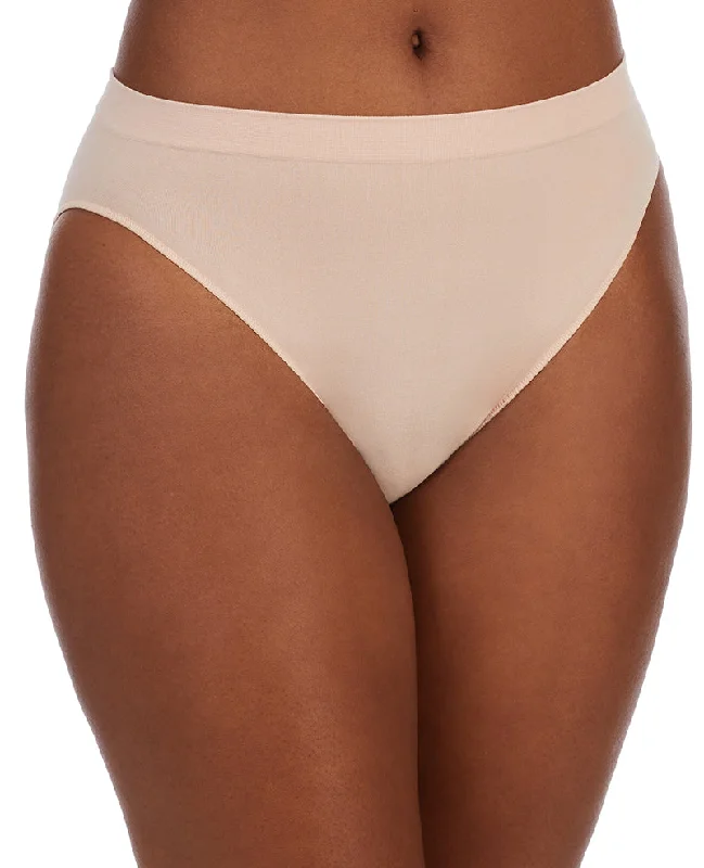 Cabana Cotton Seamless Hi Cut Brief Underwear - Champagne