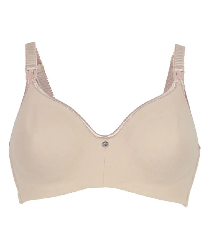 Cake Maternity Croissant Seamless Flexi Wire Nursing Bra -  Nude