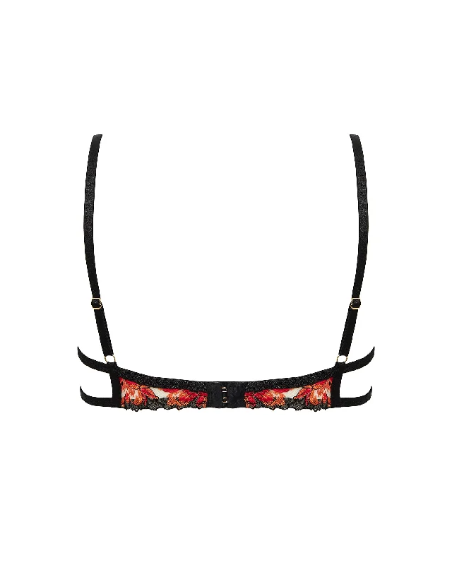 Calista Wired Bra Black/Red