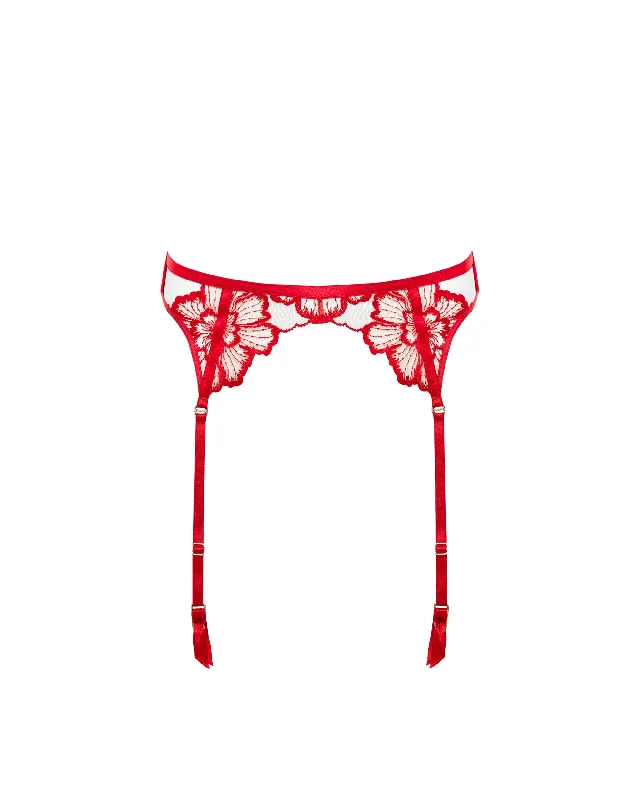 Catalina Suspender Red/Sheer