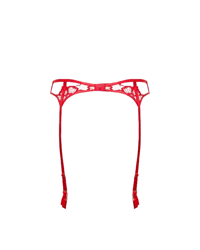 Catalina Suspender Red/Sheer