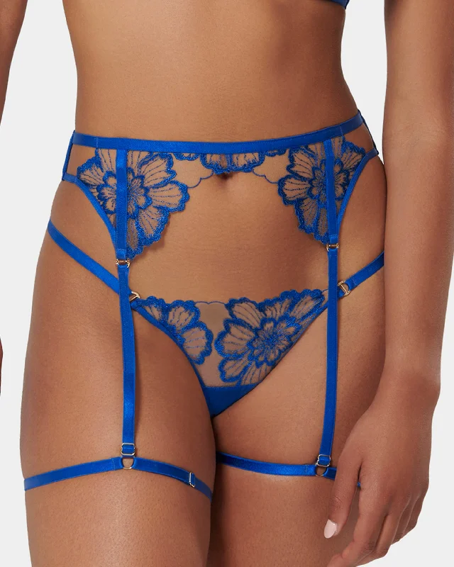 Catalina Thigh Harness Egyptian Blue/Sheer