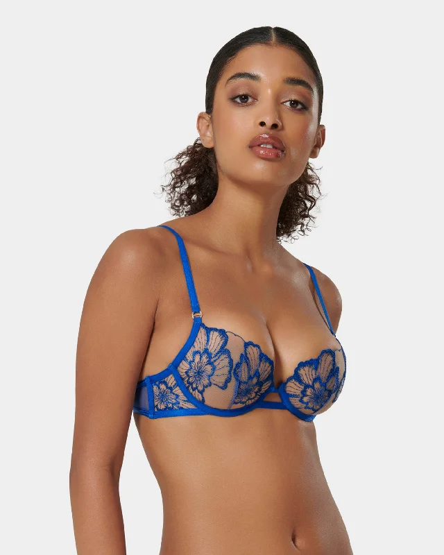 Catalina Wired Bra Egyptian Blue/Sheer