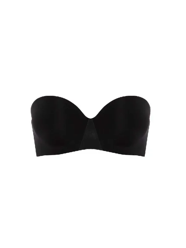 Essentiall Bandeau T-Shirt Bra - Black