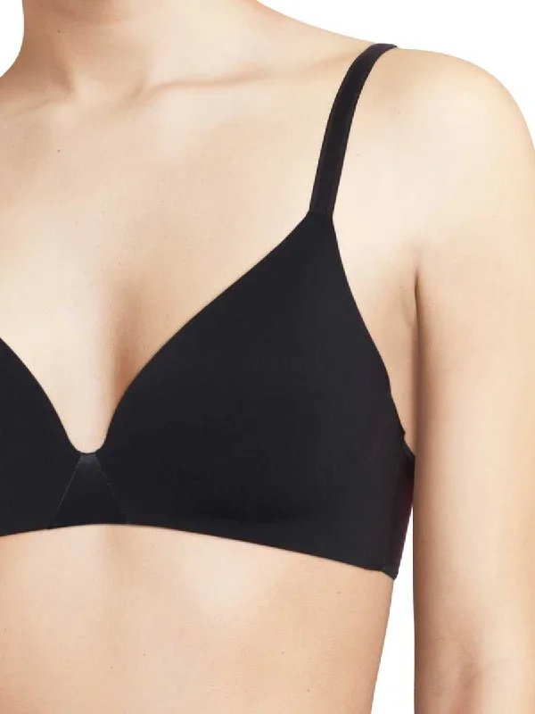 Essentiall Wirefree Triangle T-Shirt Bra - Black