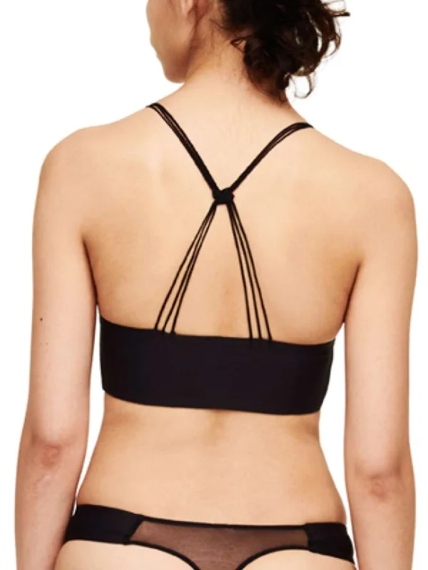 Magnetic Wireless Triangle Bra - Black