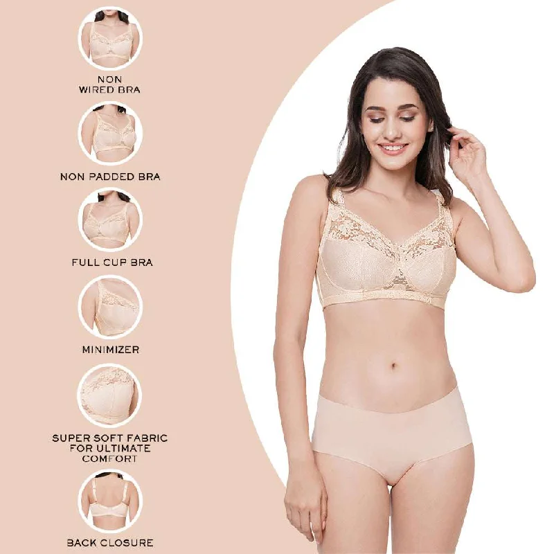 Charming Illusion Non Padded  Non Wired Full Cup Plus Size Full Support Pack of 2 Minimizer Bra