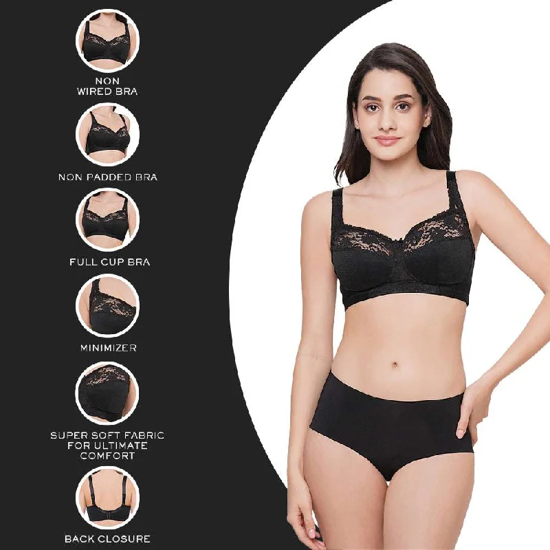 Charming Illusion Non Padded  Non Wired Full Cup Plus Size Full Support Pack of 2 Minimizer Bra