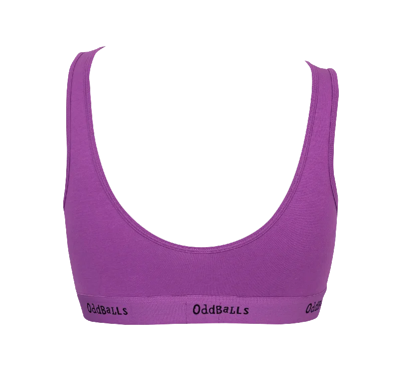 Purple & Black - Ladies Bralette