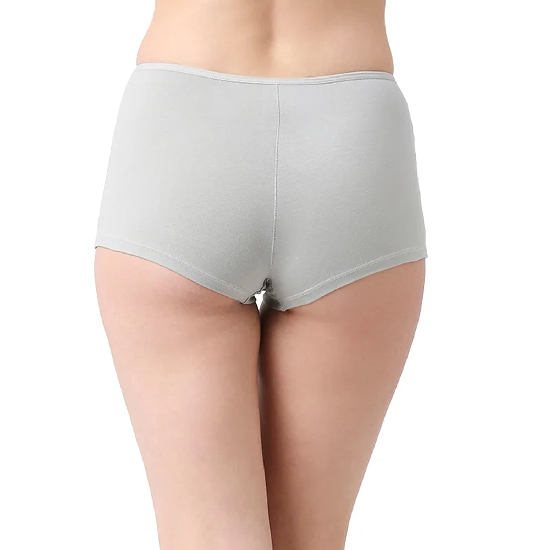 JS 01 BS / 1 CL Cotton Basics Boyshorts Panty-Grey