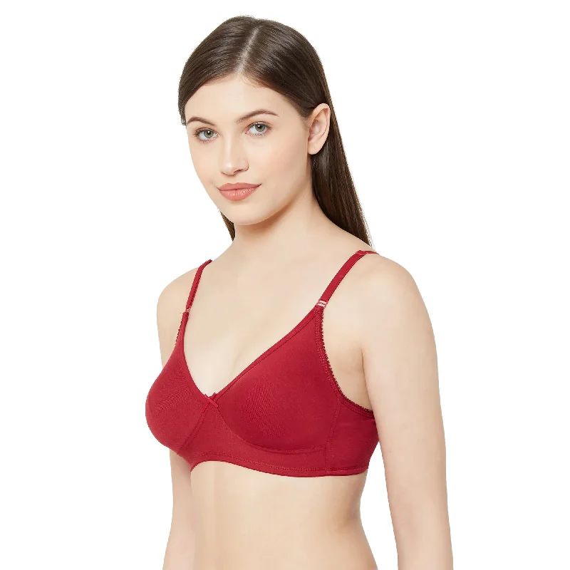 Dipti-Plain Mold T-shirt Bra Maroon