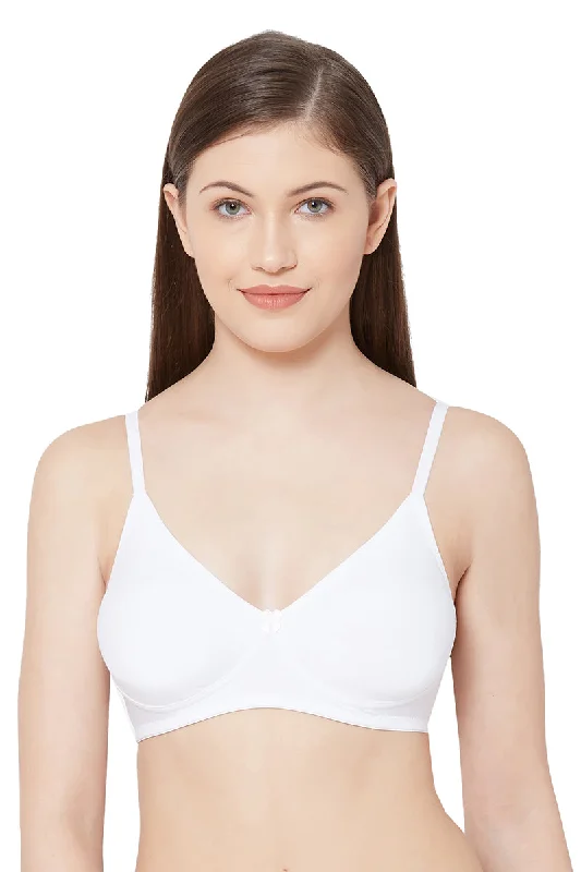 Kajal - Plain Mold T-Shirt Bra White