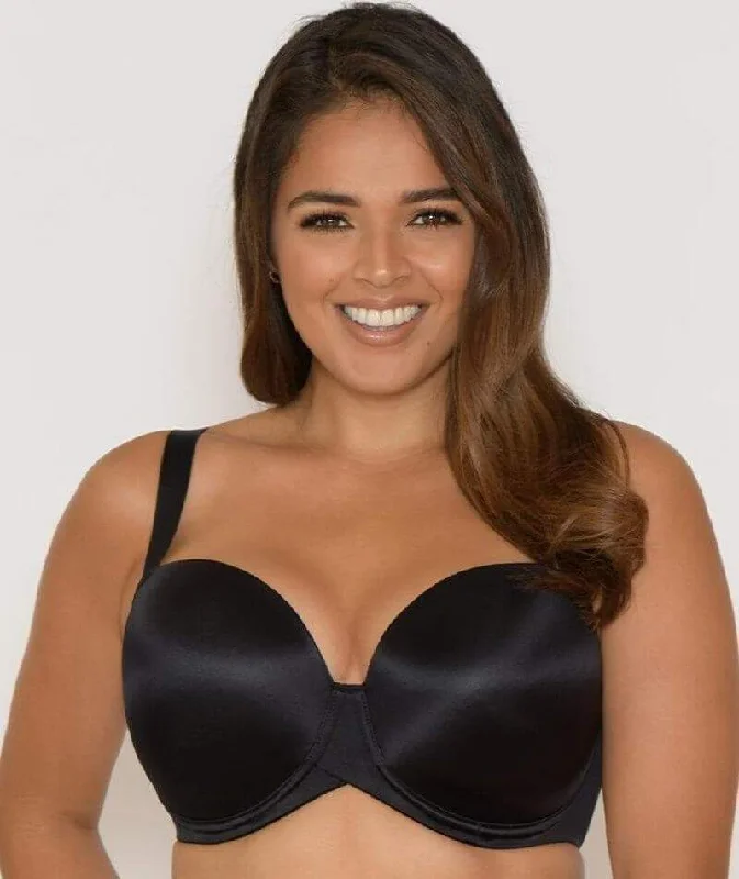 Curvy Kate Smoothie T-Shirt Balcony Moulded Bra - Black