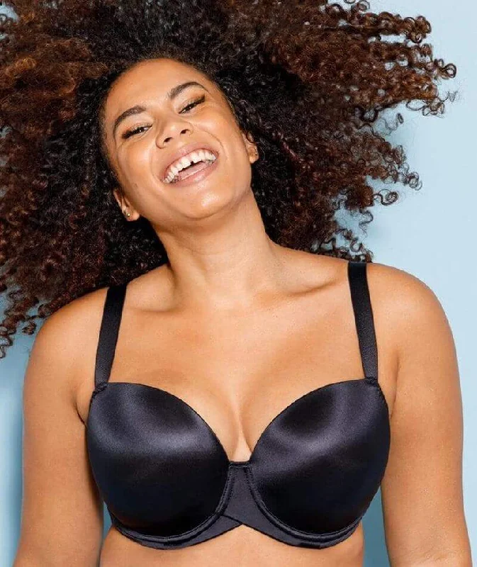 Curvy Kate Smoothie T-Shirt Balcony Moulded Bra - Black