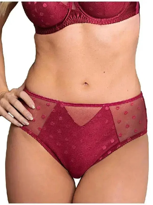 Deep Red Carmen Bikini